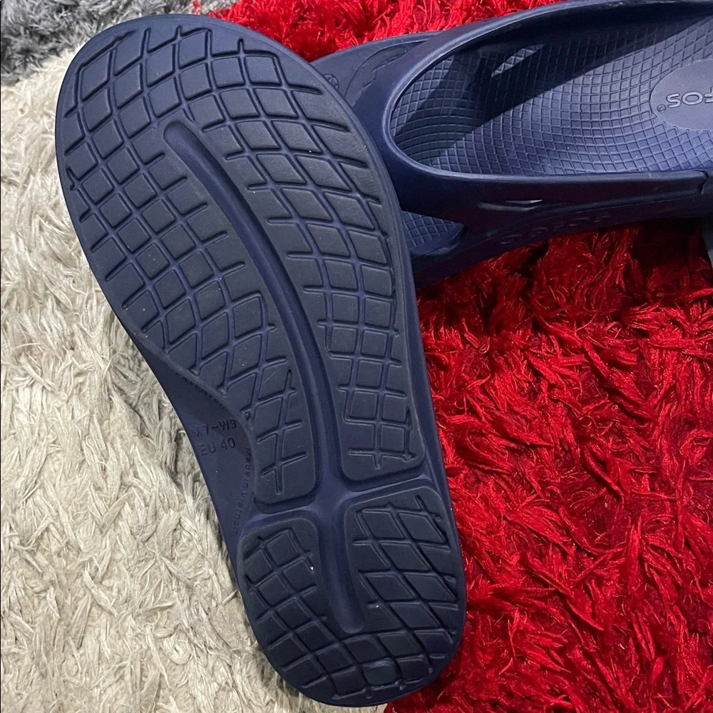 OOFOS Dark Blue Comfort Sandals - Picture 3 of 4